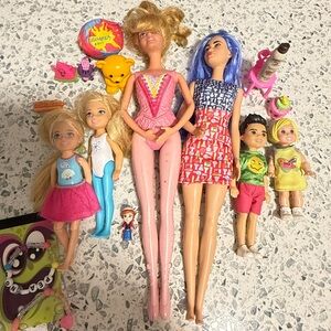 Assorted Kids Dolls Playset - Pink & Multicolor ( All for $5)